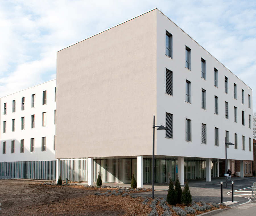 Le bâtiment Madeleine Brès, entièrement modulaire, du CH d'Argenteuil