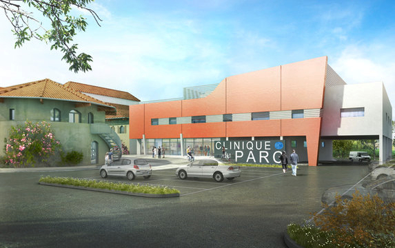 Le projet architectural de la nouvelle clinique Capio qui doit ouvrir à Orange en 2015.