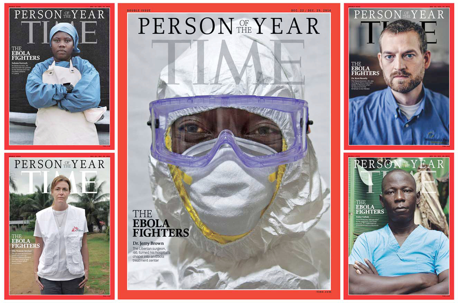 "Les combattants d'Ebola", personnalité de l'année 2014 selon le magazine "Time"