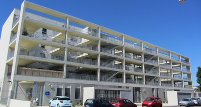 Le centre de soins psychiatriques Les Arènes à Toulouse (Haute-Garonne), en rez de chaussée d'une résidence.