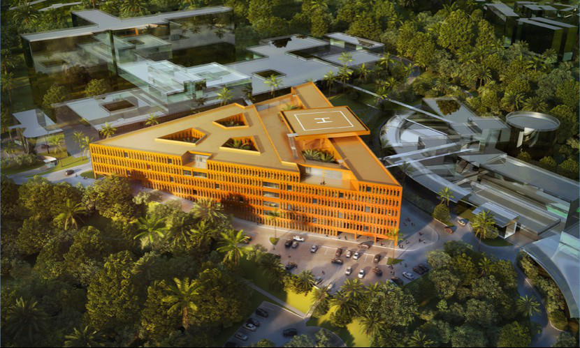 Le nouveau plateau technique du CHU de Martinique doit ouvrir en fin d'année : il aura coûté 169 M€ pour un édifice de 28 800 m2.
