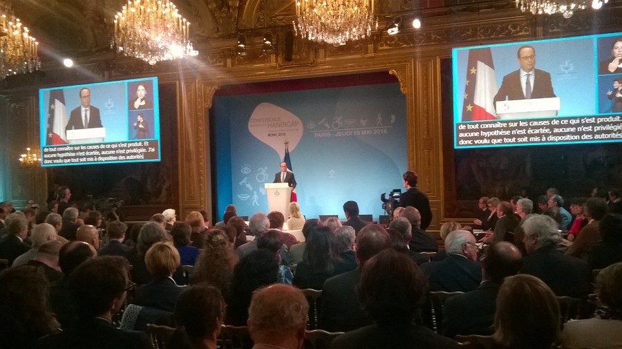 François Hollande a profité de la dernière Conférence nationale du handicap pour défendre le bilan de sa politique. Et dévoiler des mesures supplémentaires.