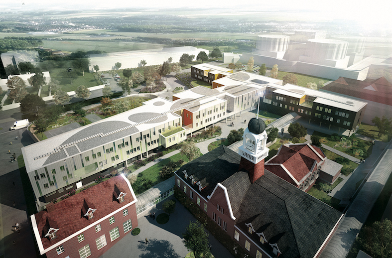 Le futur centre de soins psychiatriques du CH de Valenciennes.