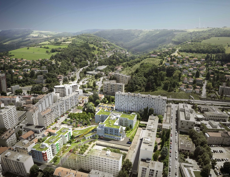 La Cité des aînés offrira plus de 10 000 m2 d'habitation au cœur du quartier du Guizay à Saint-Étienne.