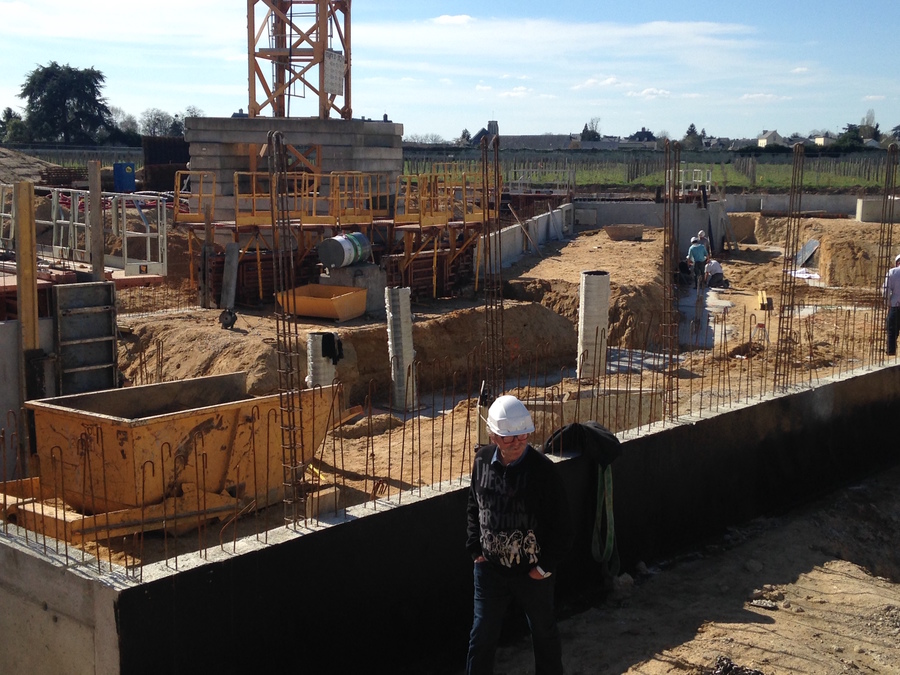 Le futur Ehpad de Bourgueil se construit sur un site de 1,2 hectare.