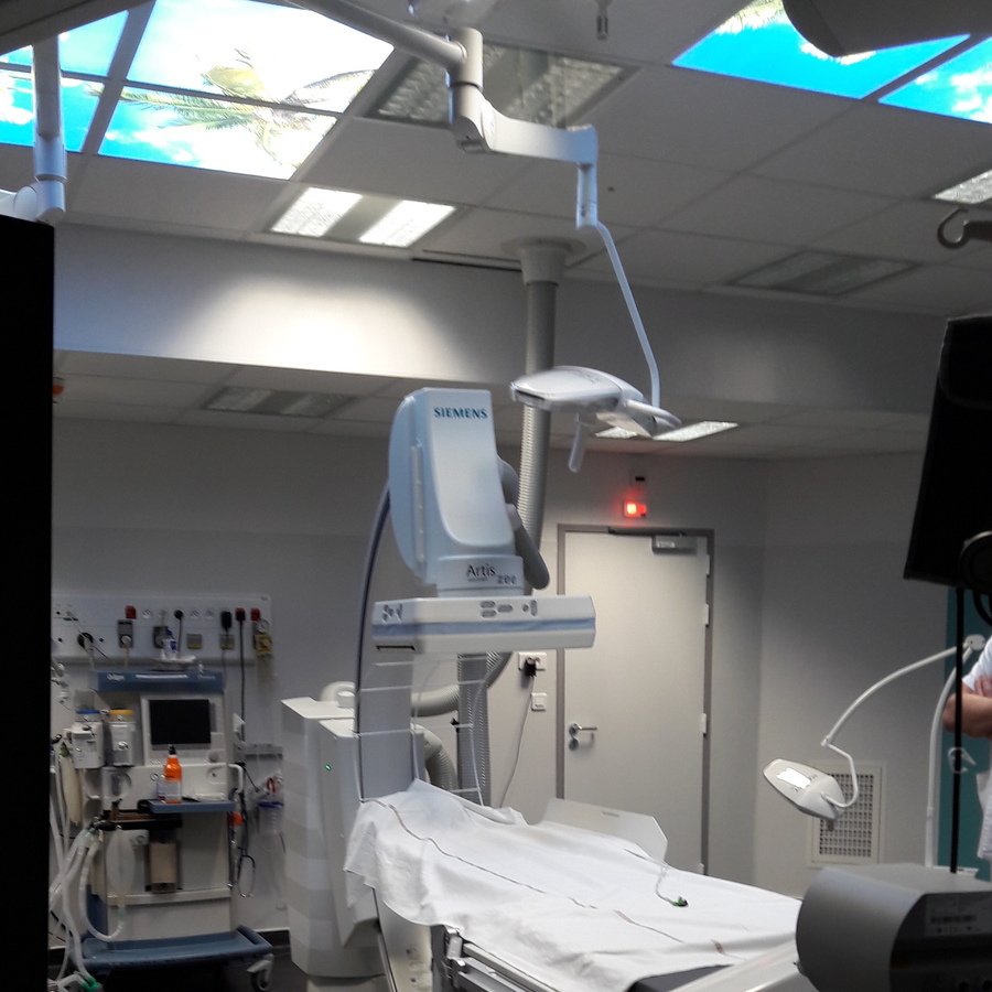 La nouvelle salle de rythmologie interventionnelle cardiaque du CHU de Montpellier (Hérault)