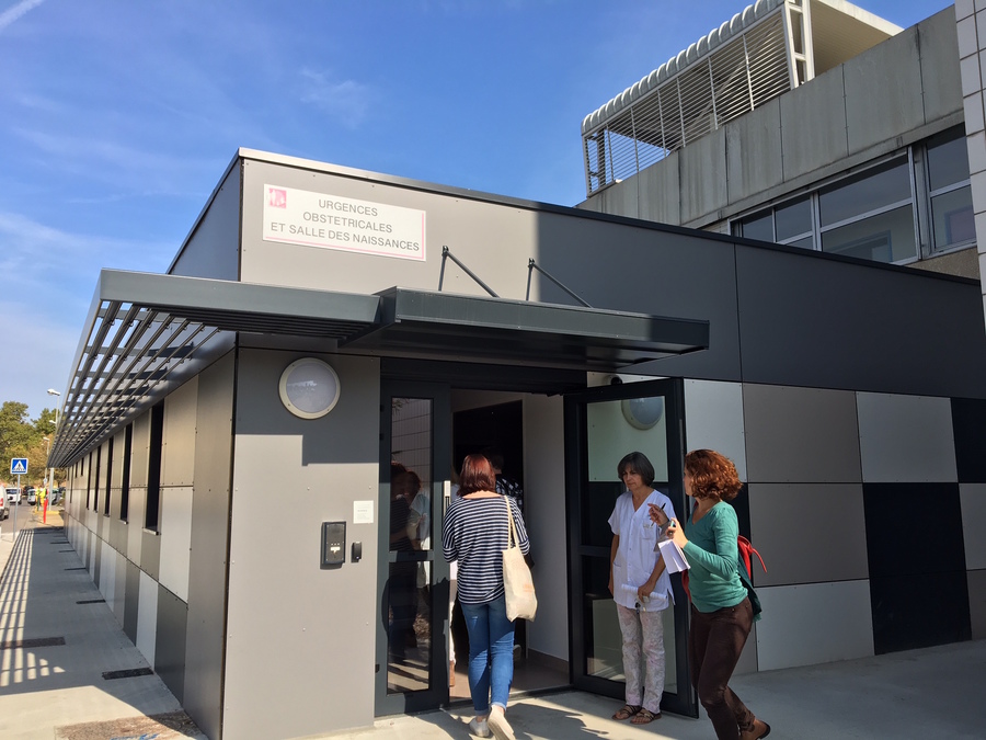 Le nouveau bâtiment modulaire des urgences obstétricales du CHU de Montpellier (Hérault) crée une surface nouvelle de 250 m2.
