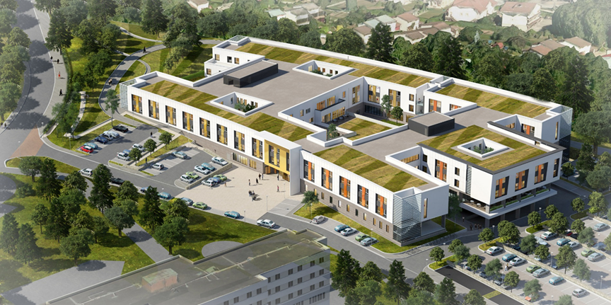 Le futur bâtiment du CH Annecy-Genevois ouvrira ses portes en septembre 2019.