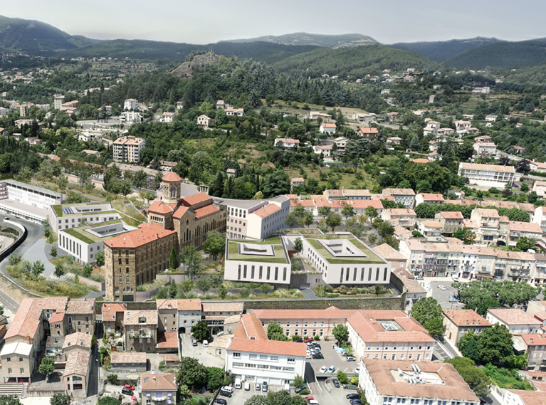 Le projet de reconstruction du centre hospitalier Sainte-Marie à Privas (Ardèche) débutera à l'été.