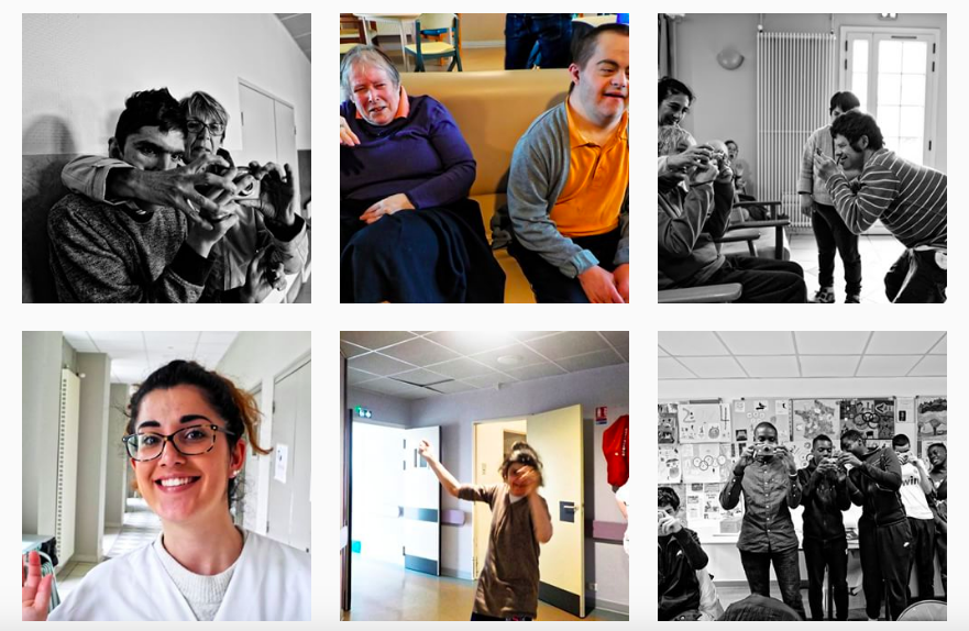 Le projet #100regards débute au sein de la Mas Les Iris — Capture d'écran, compte Instagram de Vivre et Devenir