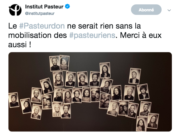 L'Institut Pasteur met en valeur ses chercheurs, les "Pasteuriens".