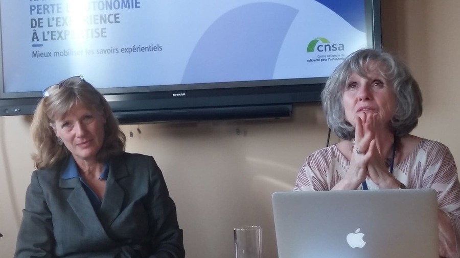 Anne Burstin, directrice de la CNSA et Eva Feder Kittay, philosophe américaine