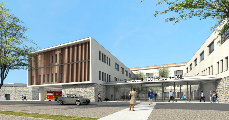 La nouvelle Clinique des Côtes-du-Rhône ouvrira ses portes en janvier 2021.