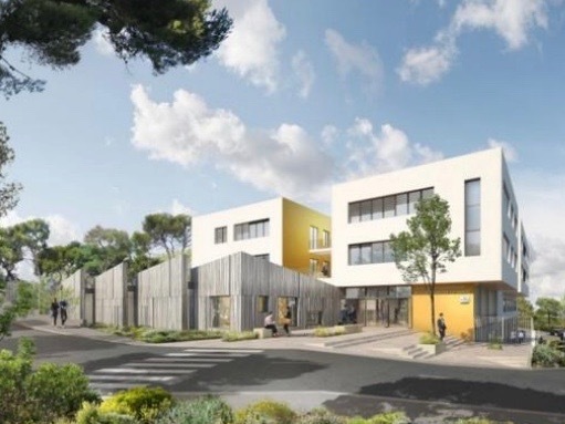 Le campus hospitalo-universitaire de Carémeau accueille le futur institut de formation aux métiers de la santé du CHU de Nîmes.