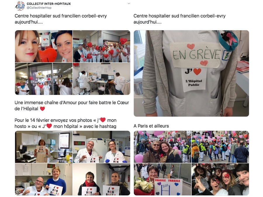 "In love" de l'hôpital public ? Sous ce slogan, de nombreux hospitaliers ont tenu une nouvelle fois à alerter Agnès Buzyn et  déclarer leur flamme pour la Saint-Valentin.
