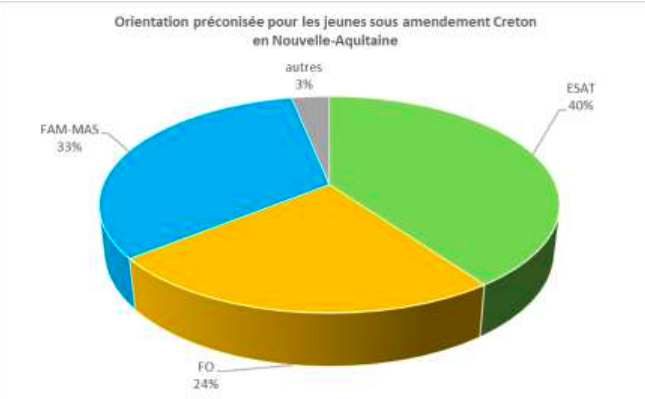40% des jeunes sous amendement Creton sont en attente d'un Esat.