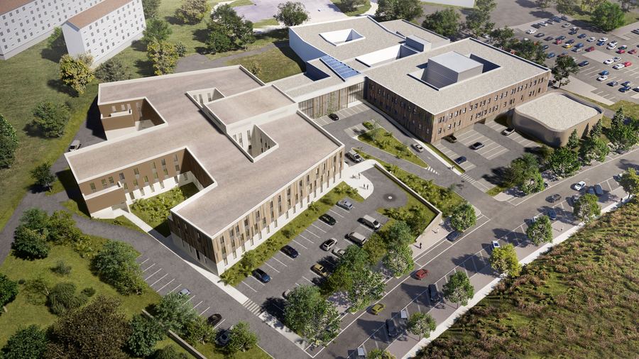 Le projet médical du Centre de Cancérologie de la Sarthe a été validé en janvier 2018 après plus d’un an de travail entre les équipes des trois structures. (Legendre TLM Architecture)