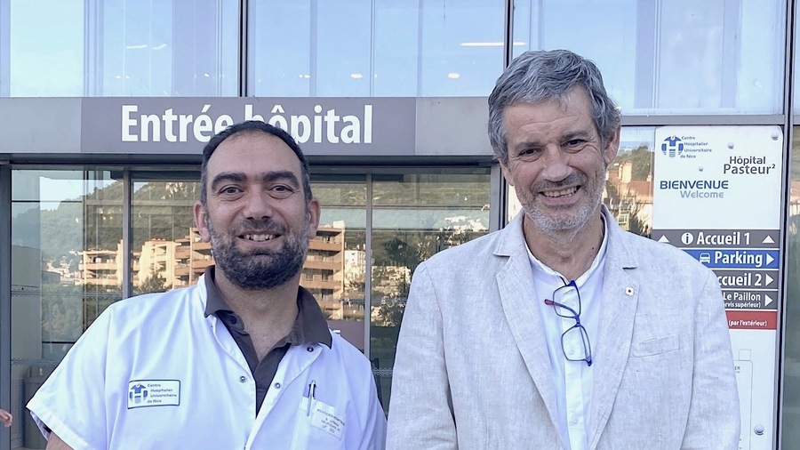 Le Dr Stéphane Litrico et le Pr Jacques Levraut