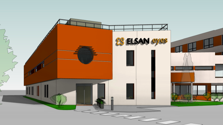 Elsan compte ouvrir début 2023 un "centre d'excellence" dédié à l'ophtalmologie, adossé à la Clinique Fontvert à Sorgues dans le Vaucluse. Le projet est conçu par Kos Partners et Mars architecte. (Elsan)