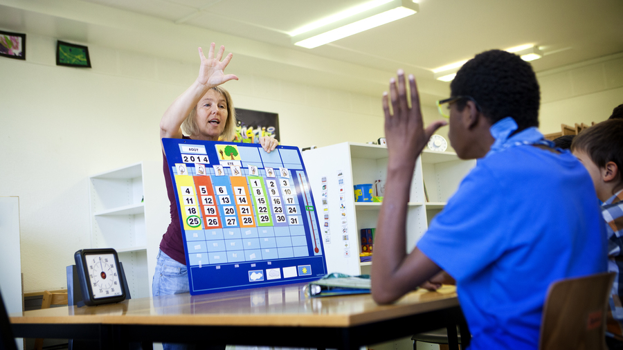 Les IME sont tenus d'appliquer les projets personnalisés de scolarisation.
(Amélie Benoist/Image.fr/BSIP)