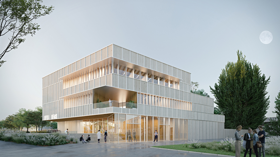 La relocalisation de l'institut de formation s'intègre au projet de regroupement des activités d'enseignement supérieur sur le nouveau campus d'Heinlex à Saint-Nazaire. (CH de Saint-Nazaire)