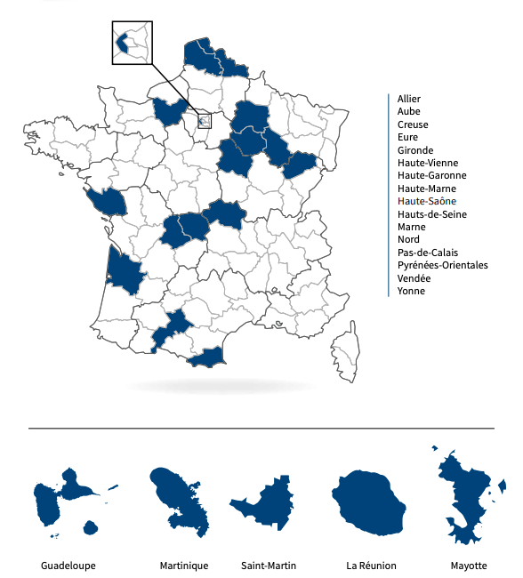 L'Alepfa est présente dans 31 départements. (Infographie Alefpa)