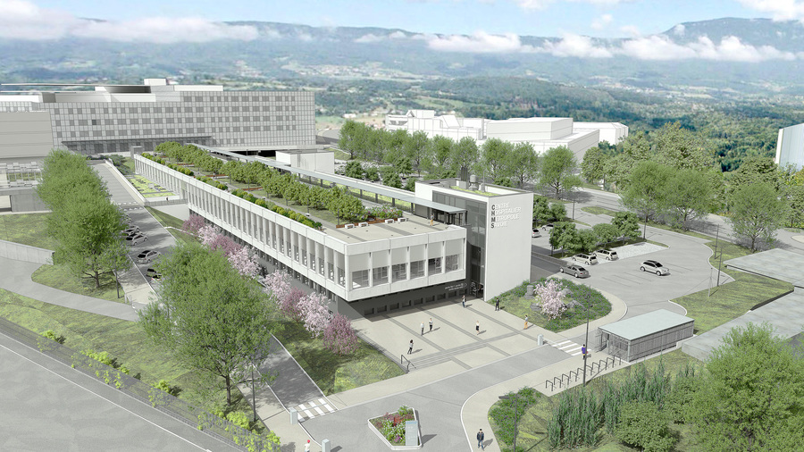 La phase du second œuvre est en cours dans le nouveau bâtiment du CH Métropole-Savoie. (Remind Architecte)