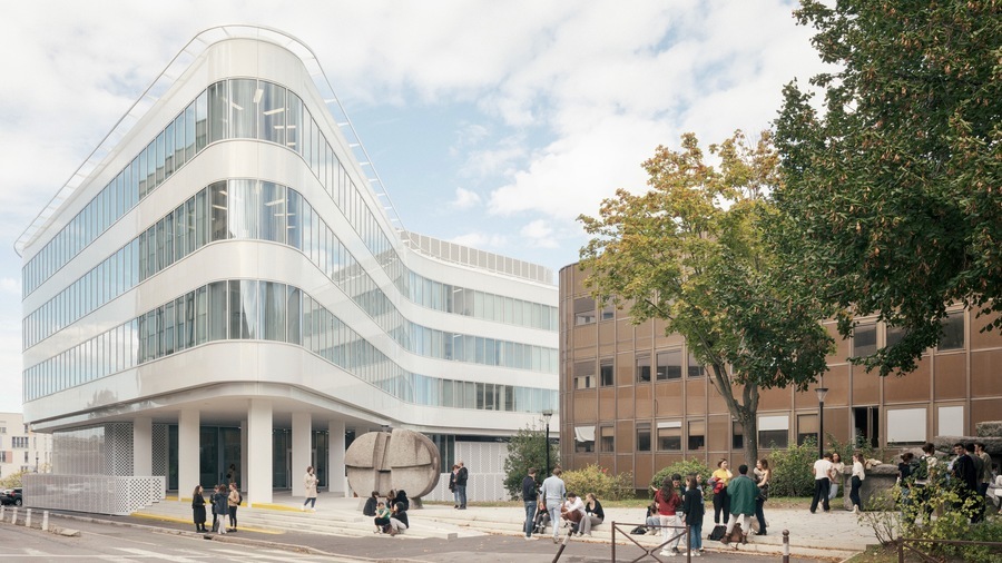 La construction des nouveaux laboratoires de la faculté de médecine Paris-Saclay a nécessité 20 M€. (Charly Broyez/Pargade architectes)