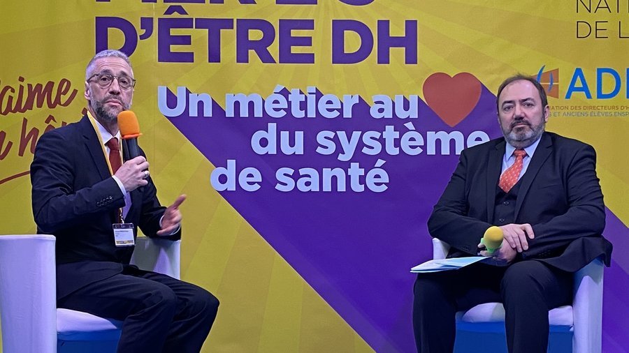 S'il comprend les "appréhensions" quant à l'impact du nouveau tandem administratif-médecin qu'il appelle de ses vœux à la tête des hôpitaux, François Braun a assuré au président de l'ADH, Vincent Prévoteau, que cette "direction rénovée" s'opèrera "dans le respect des compétences et qualité de chacun". (P. Forcioli)