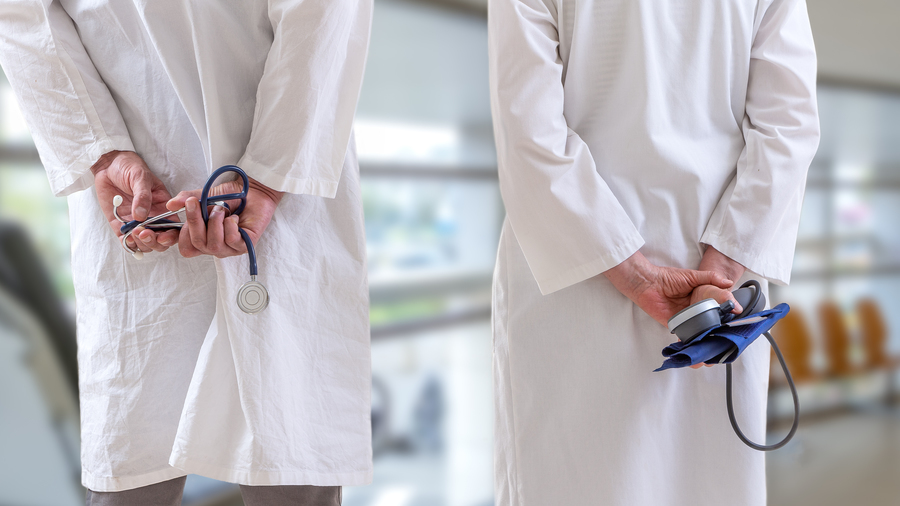 L'objectif de la réforme est de permettre aux retraites des hospitalo-universitaires de prendre en compte le volet hospitalier de leur carrière. (Chassenet/BSIP)