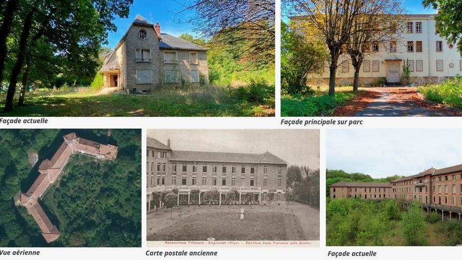 L'origine de l'ancien hôpital Villemin remonte à la fin du XIXe siècle. Laissé à l'abandon depuis 1999, le site est aujourd'hui une friche de 36 hectares très majoritairement boisée. (AP-HP)