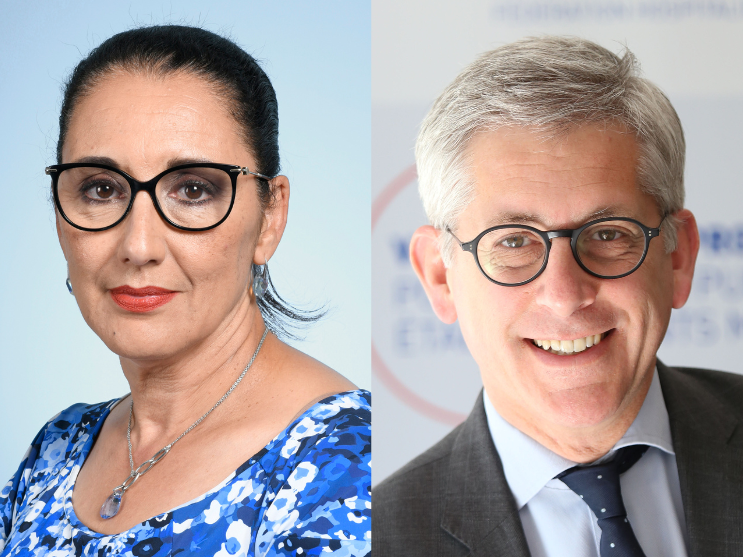 À compter de ce 8 février, Fadila Khattabi et Frédéric Valletoux rejoignent Catherine Vautrin au ministère du Travail, de la Santé et des Solidarités. (FHF/Assemblée nationale)