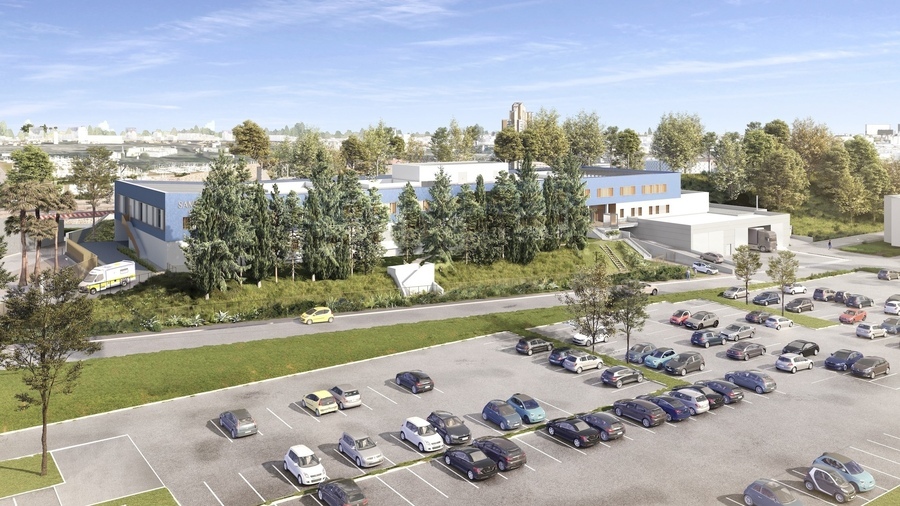 L'inauguration du nouveau bâtiment destiné au Samu zonal sur le site de la Timone à Marseille doit intervenir au premier trimestre 2026. (CRR Architecture)
