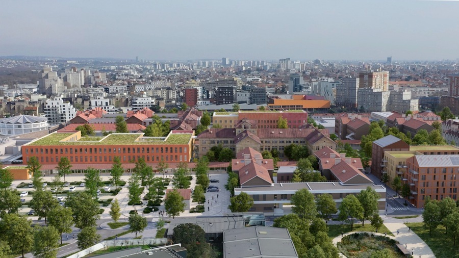 À terme en 2029, le site de Moisselles fermera définitivement ses portes et emménagera sur celui du centre d'accueil et de soins hospitaliers de Nanterre. L'opération se monte à 202,5 M€. (Pargade Architectes)