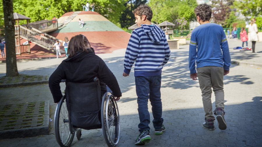 519 000 élèves en situation de handicap suivent une scolarité ordinaire. (Amelie-Benoist /Image Point FR/BSIP)