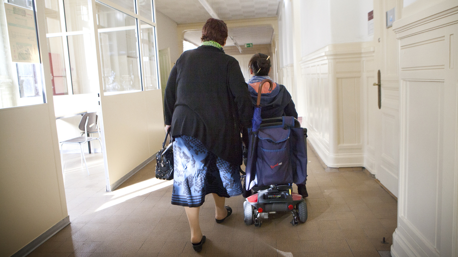 L'hébergement d'urgence permet notamment la mise en sécurité de personnes en situation de handicap confrontées à des problématiques aiguës. (Amélie Benoist/Image Point FR/BSIP)