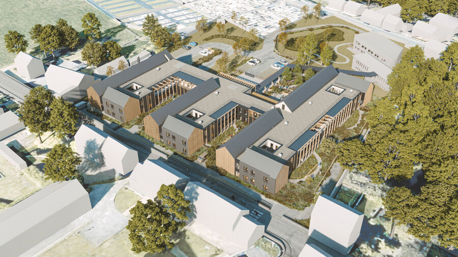 Le groupe hospitalier souhaite que la nouvelle Mas propose un cadre résidentiel ouvert, lumineux et éco-durable. (Crédit L'atelier des loges)
