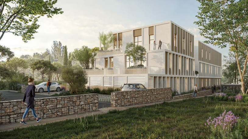 Le nouveau Centre de transfert et d'innovation en oncologie de Montpellier, dans l'Hérault, doit ouvrir au premier semestre 2028. (MDR Architecture)