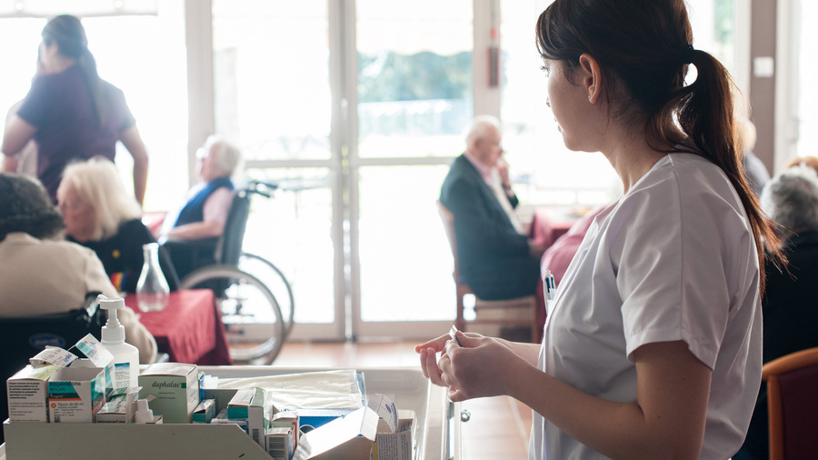 L'enquête nationale de prévalence 2024 des infections et traitements en Ehpad a recueilli une large participation. (Albane Noor/BSIP)