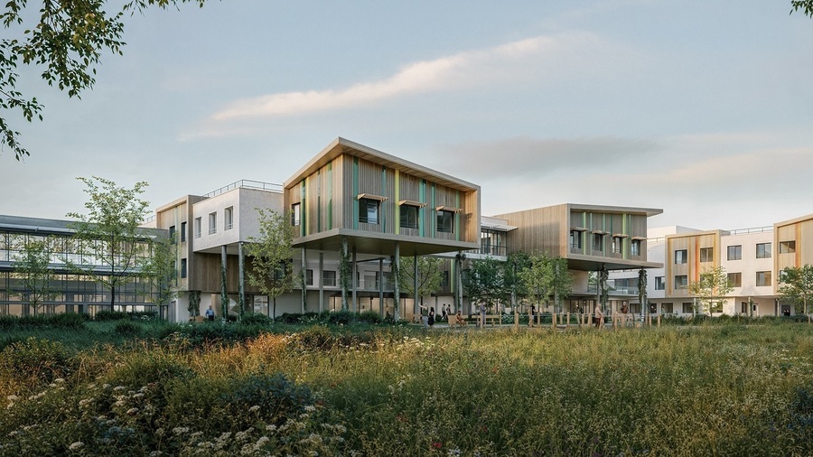 Le projet immobilier a été pensé "en plaçant les résidents et leurs familles au cœur du processus", indique le CHU. (ARS Architectes urbanistes)