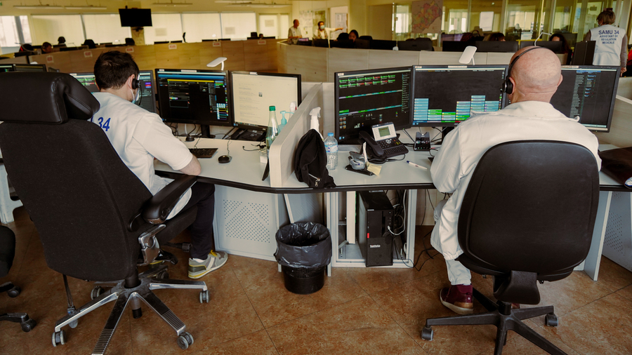 La ministre du Travail, de la Santé, des Solidarités et des Familles a donné son feu vert à la poursuite du programme de déploiement SI-Samu. (Tremelet/Image Point FR/BSIP)