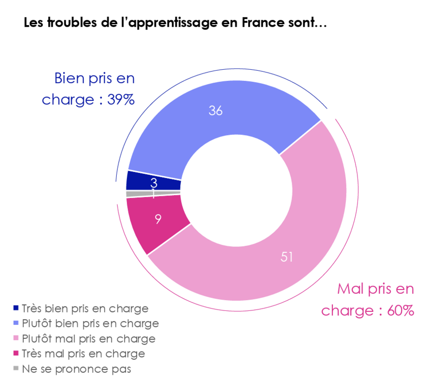 Seuls 39% des Français estiment qu'aujourd'hui ces troubles sont bien pris en charge. (Infographie Toluna) - Droits réservés Seuls 39% des Français estiment qu'aujourd'hui ces troubles sont bien pris en charge. (Infographie Toluna)