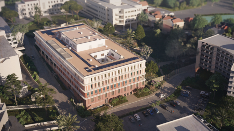 Le nouveau pôle de santé mentale du CH d'Antibes dans les Alpes-Maritimes doit être livré en 2027. (CH d'Antibes/A26 Architectures/GAF)